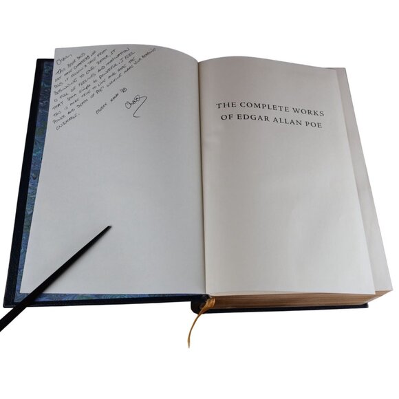 Complete Works of Edgar Allan Poe HC 1997 Tally Hall Gold Edges Ribbon Bookmark - Picture 8 of 14